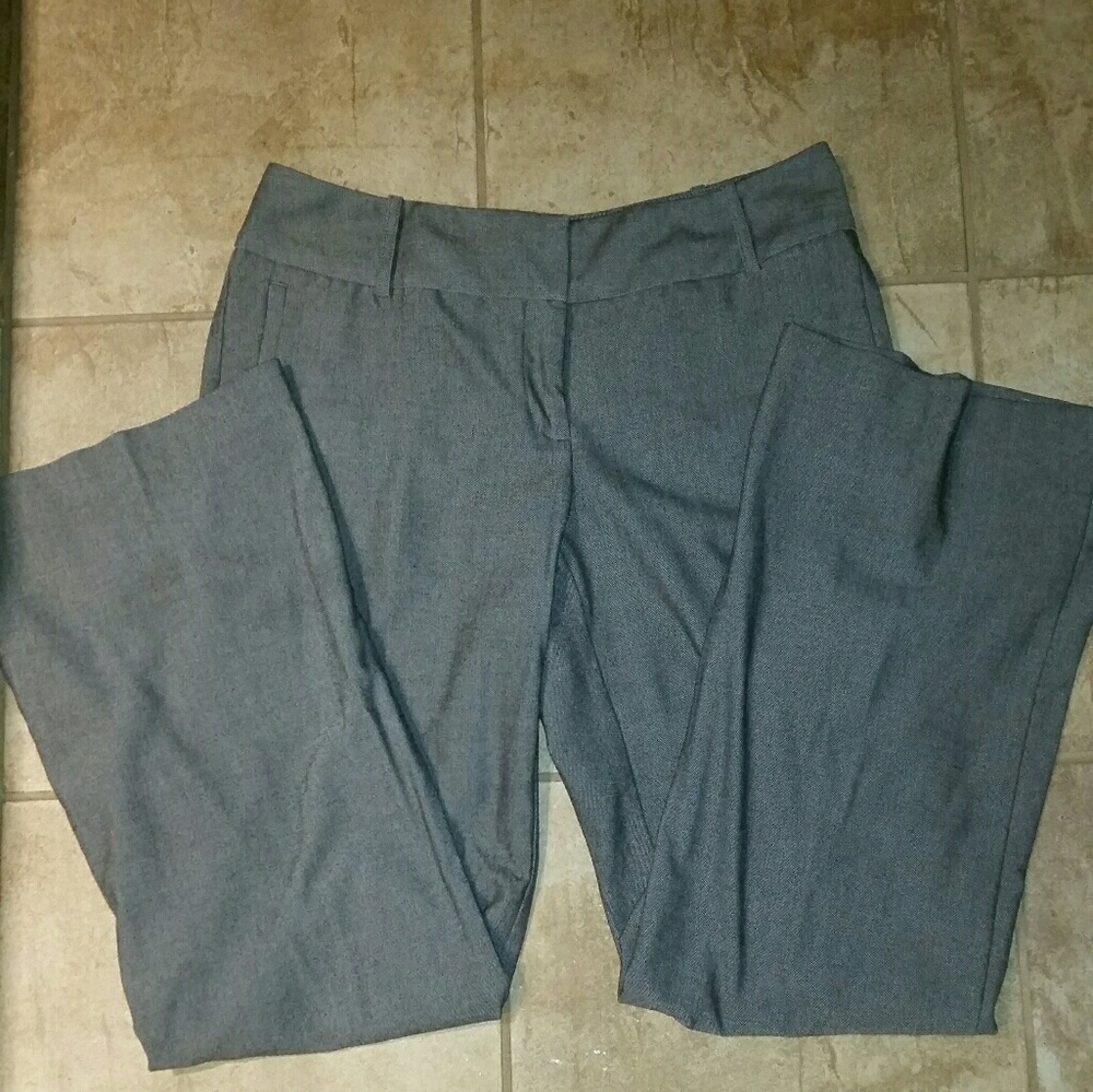 Black and fine white lines dress pants